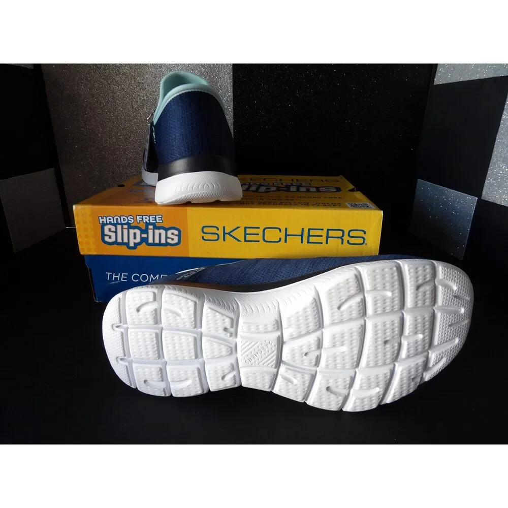 Skechers Hands Free Slip-in Sneakers - Navy (Size US Women's 7.5)